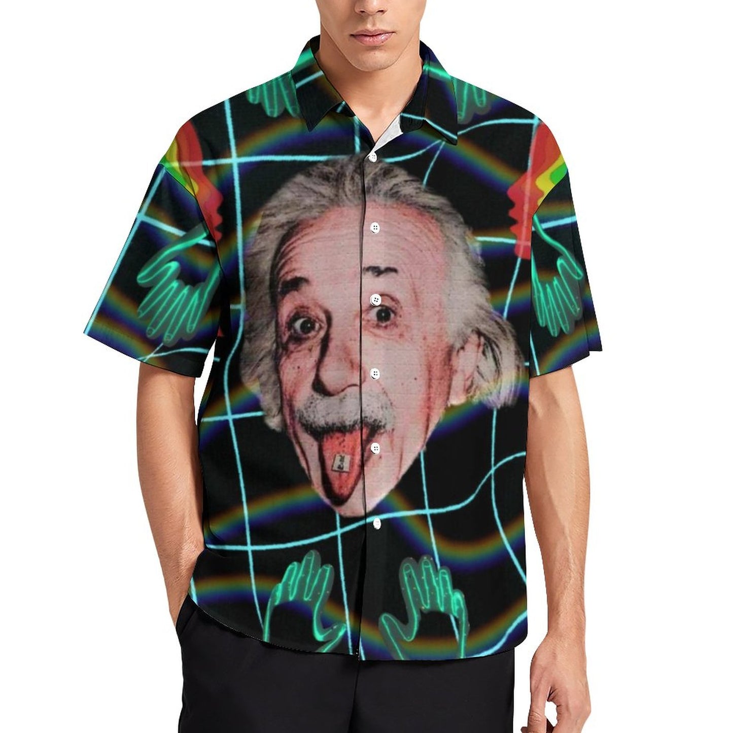 Men's Fashion Casual Printed Short Sleeve Shirts 2306104357