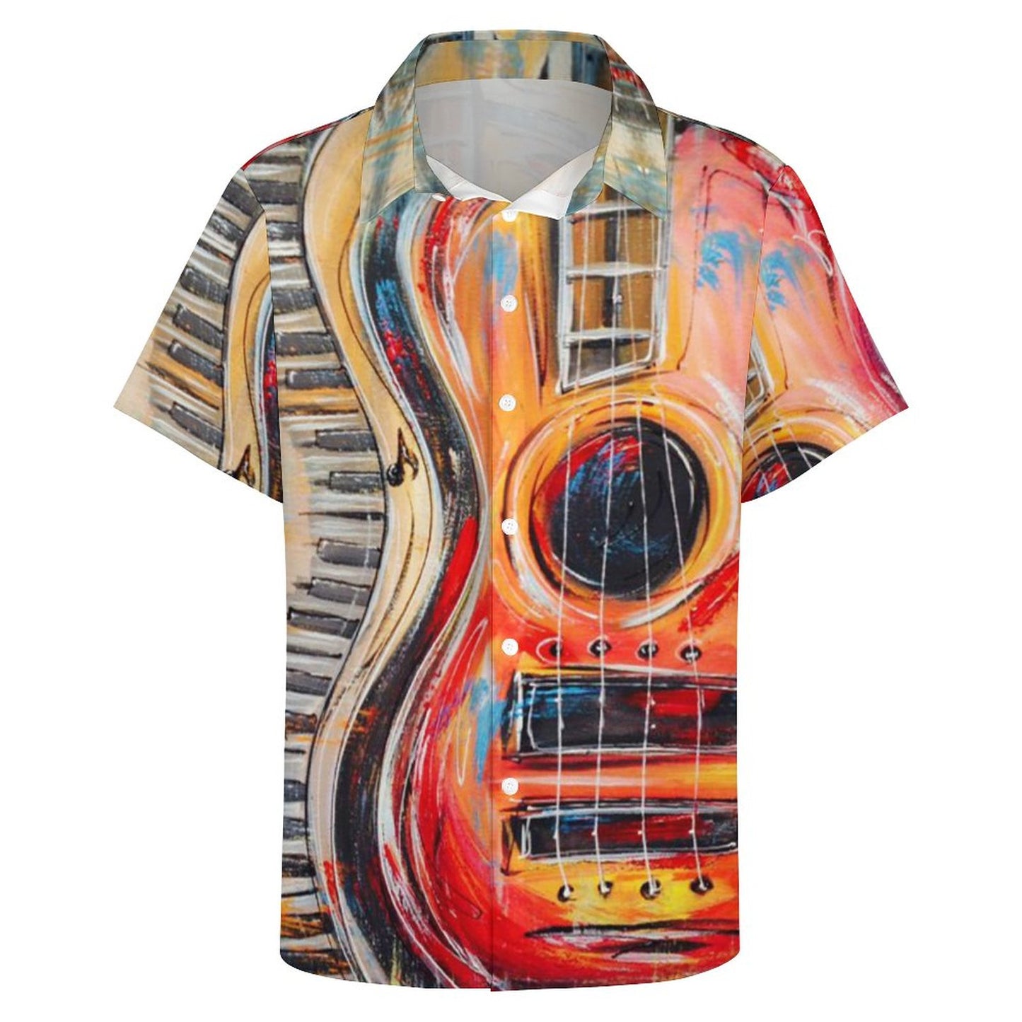 Men's Hawaiian Print Resort Shirt 2305102028