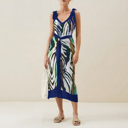 Casual Printed One-Piece Swimsuit And Cover Up 2305104287