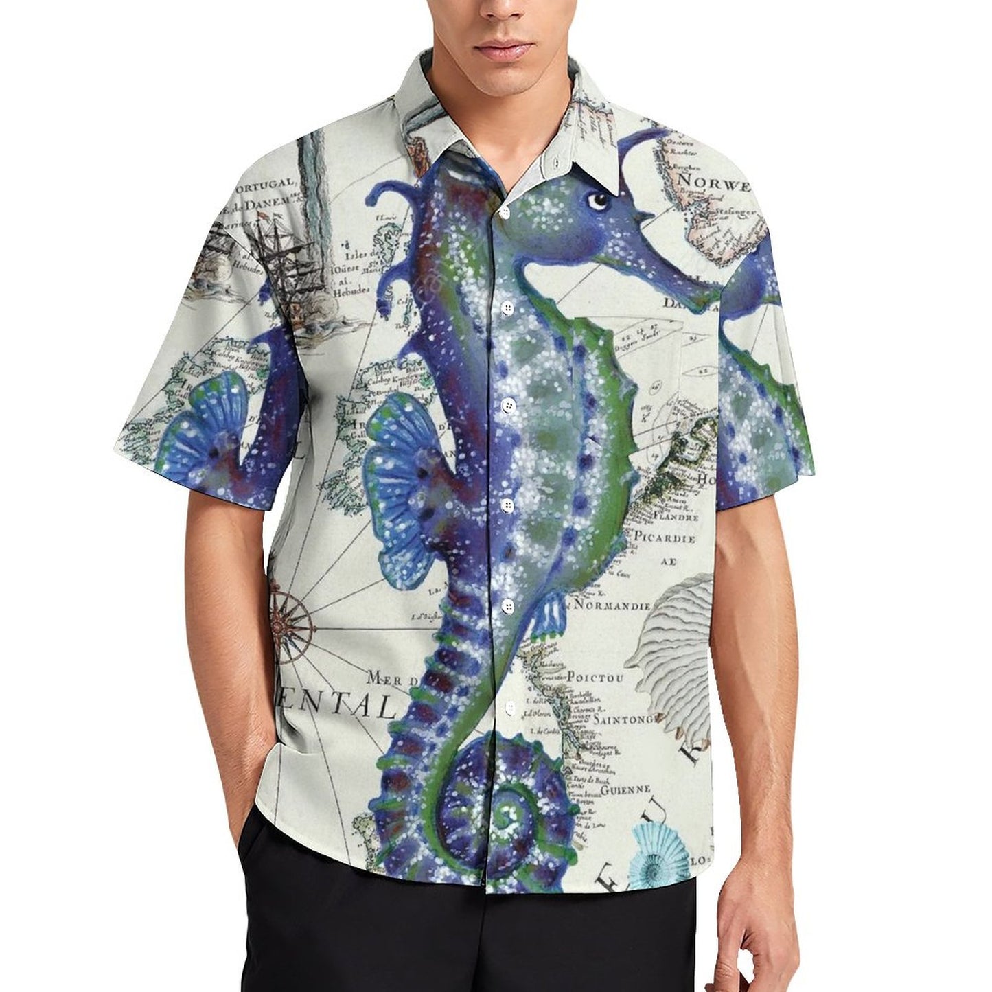 Men's Hawaiian Casual Short Sleeve Shirt 2305106470