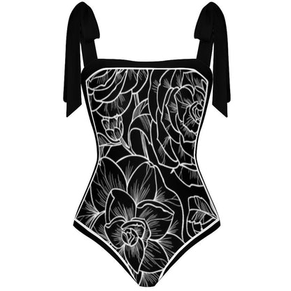 Fashion Printed One Piece Swimsuit And Cover Up 2305106478