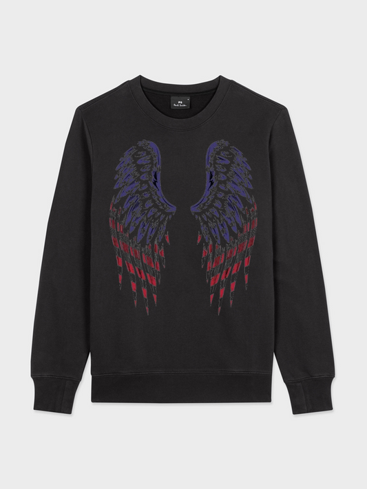 Men's Round Neck Casual Printed Long Sleeve Sweatshirt