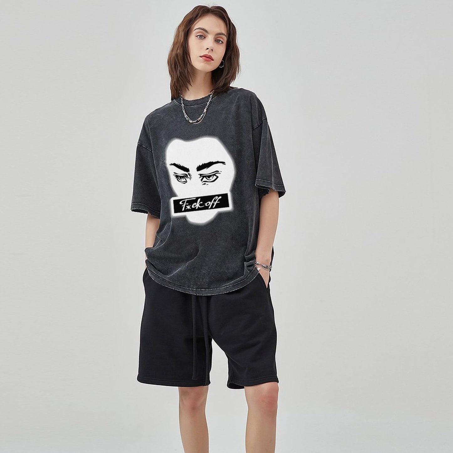 Unisex Vintage Solid Wash T-Shirts 2305102847