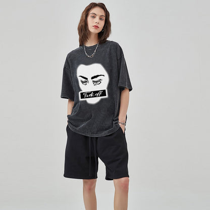 Unisex Vintage Solid Wash T-Shirts 2305102847