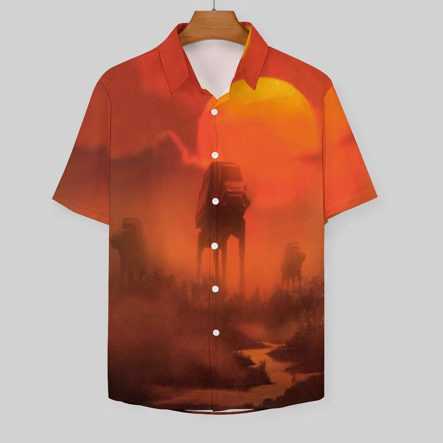 Men's Fashion Casual Printed Short Sleeve Shirts 2306101605
