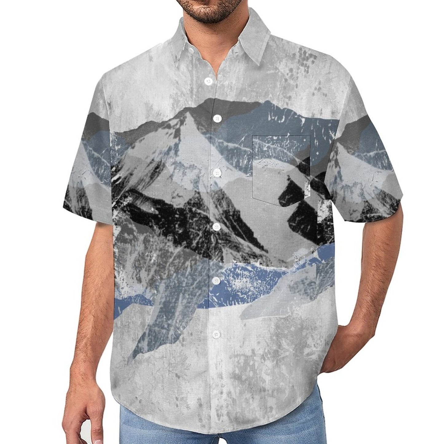 Men's Mountain Vacation Hawaiian Shirt 2306104933