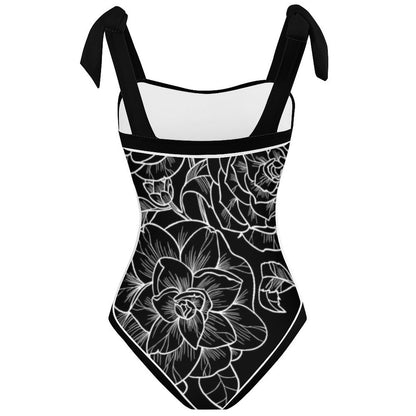 Fashion Printed One Piece Swimsuit And Cover Up 2305106478