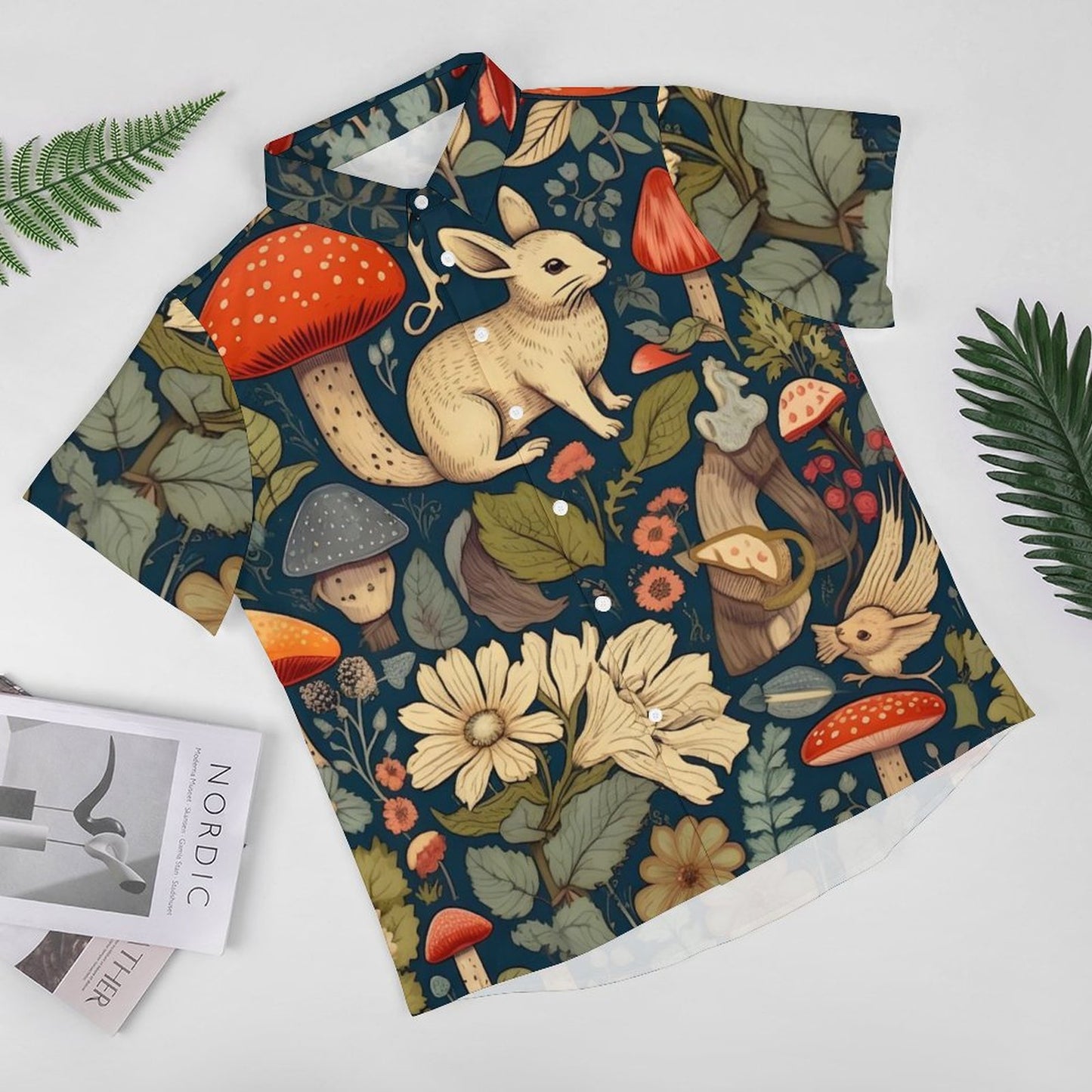 Men's Fashion Casual Printed Short Sleeve Shirts 2305106989