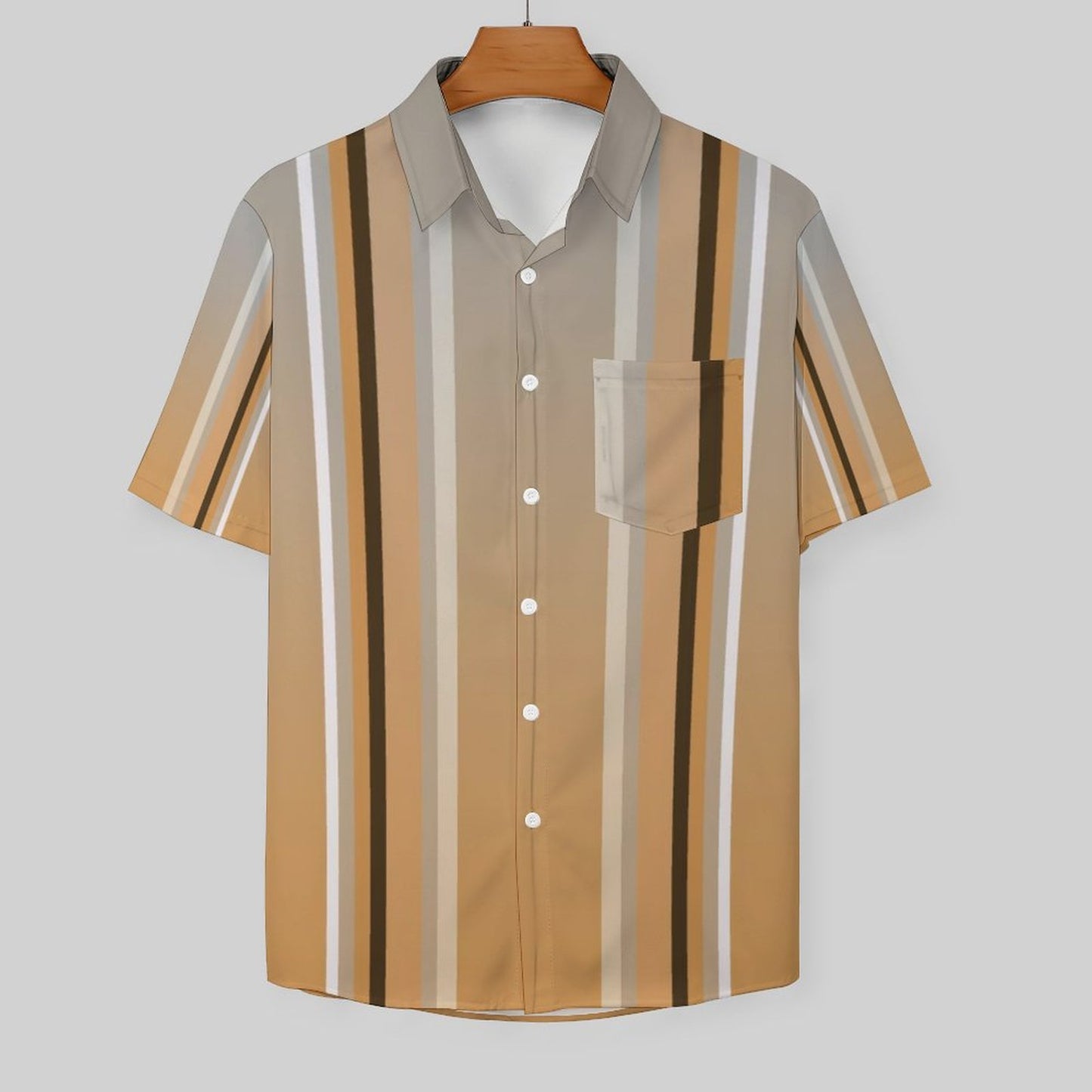Men's Hawaiian Print Resort Shirt 2305100187