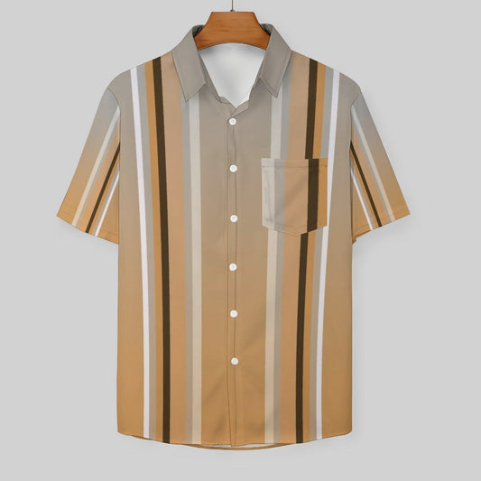 Men's Hawaiian Print Resort Shirt 2305100187