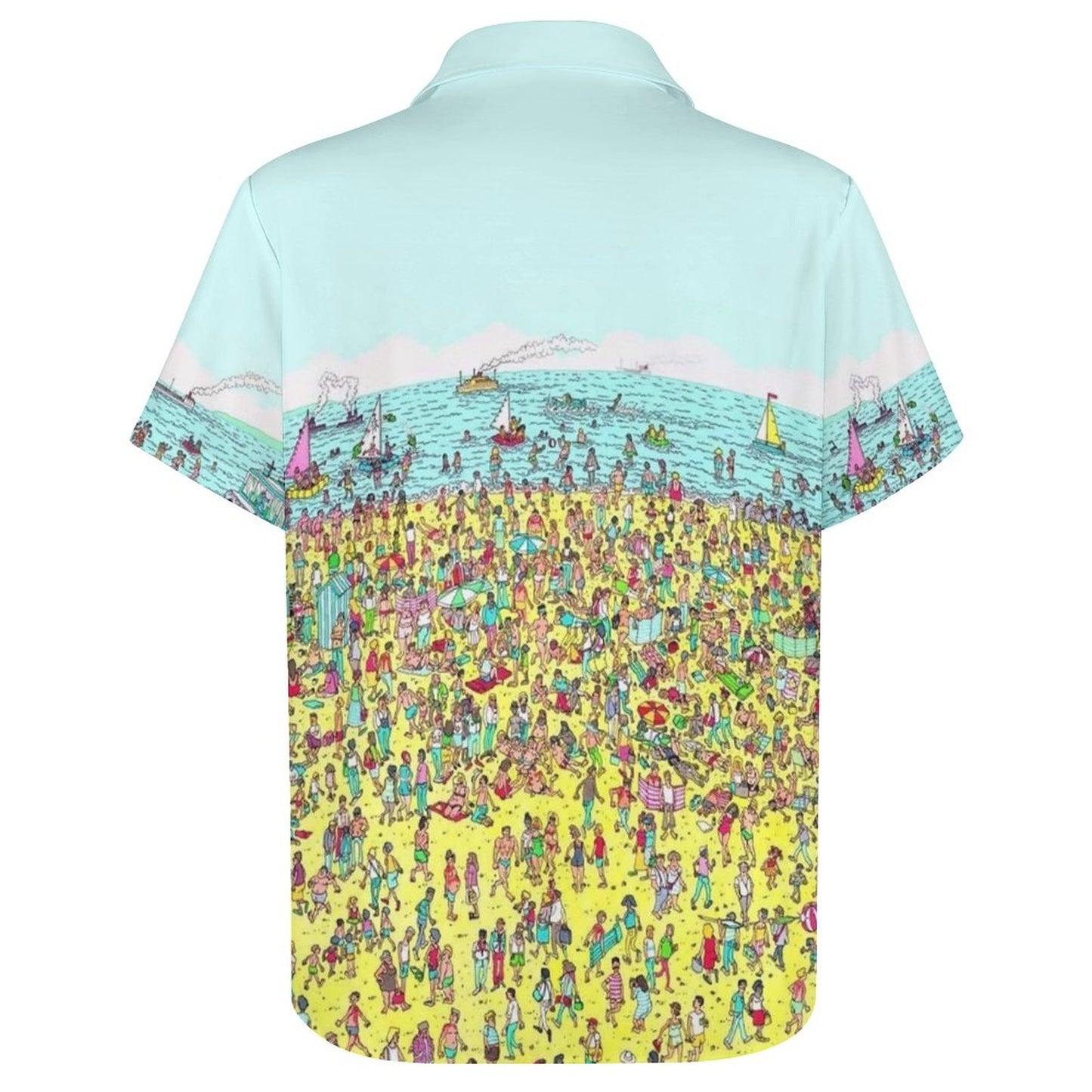 Men's Find The Game Print Casual Short Sleeve Shirt 2306102382