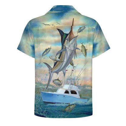 Men Hawaiian Casual Short Sleeve Shirt 2305106549