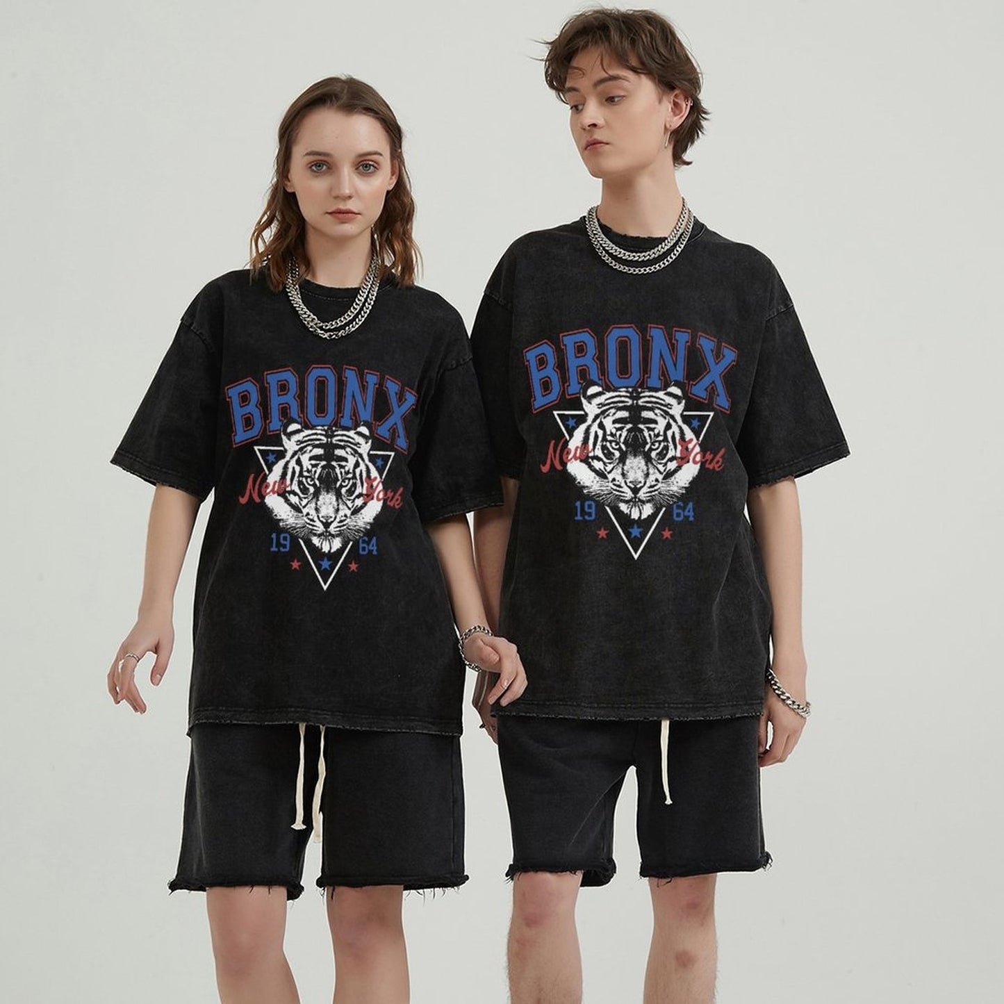 Mens Cotton Wash Solid T-Shirts Oversized Unisex Short Sleeve Streetwear Rap Hip Hop Basic Tee Tops 2305101626
