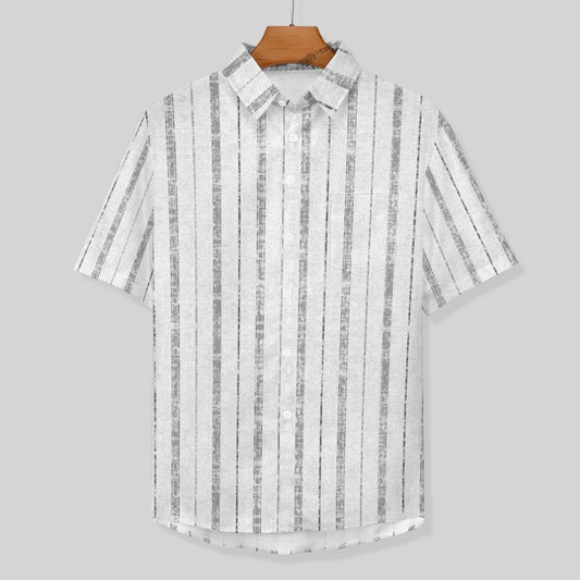 Men's Hawaiian Print Lapel Shirt 2304103744