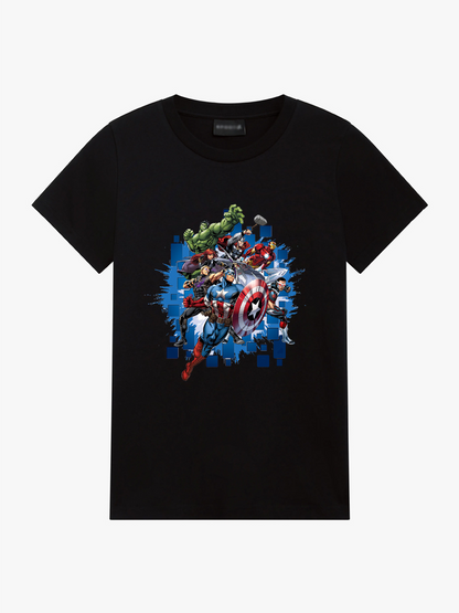 Women's Casual The Avengers Printed Round Neck Short Sleeve T-Shirt