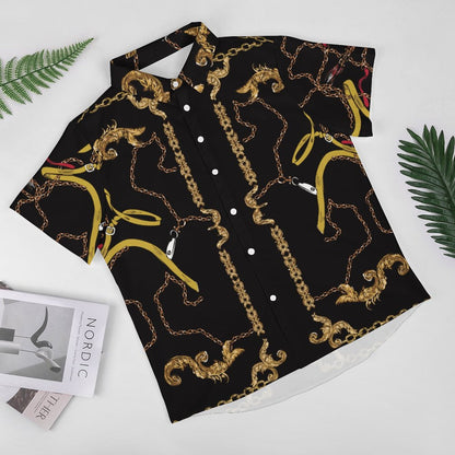 Men's Fashion Casual Printed Short Sleeve Shirts 2306101107