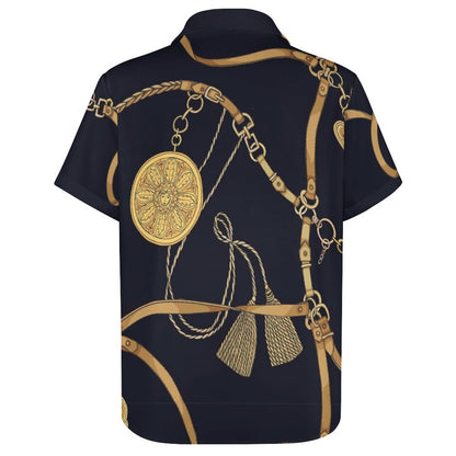 Men's Fashion Casual Printed Short Sleeve Shirts 2306100782