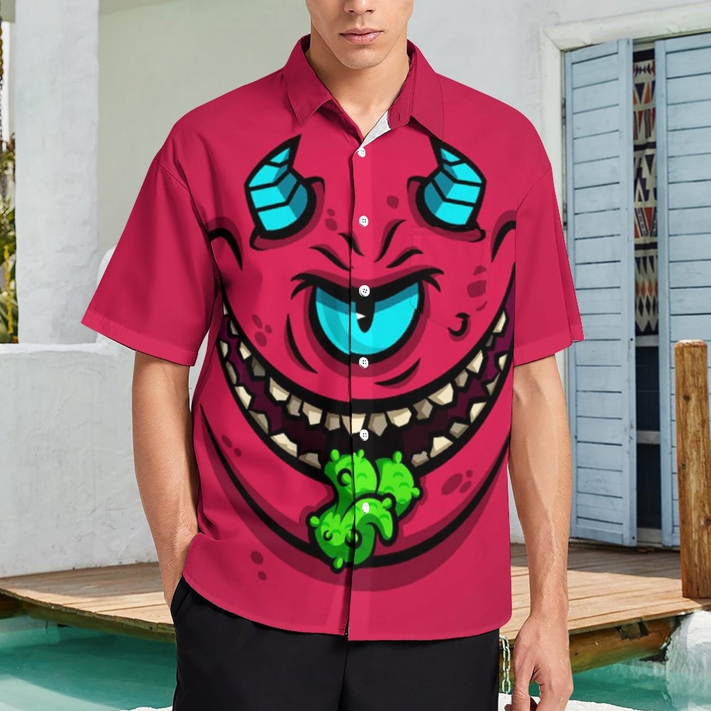 Men's Hawaiian Casual Short Sleeve Shirt 2306103602