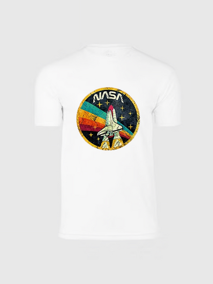 Unisex Round Neck Casual Printed Short Sleeve T-Shirt
