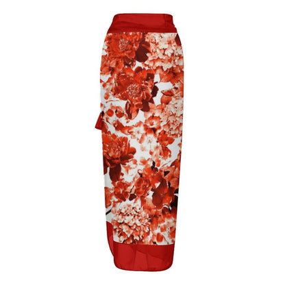 Casual Printed One-Piece Swimsuit And Cover Up 2305102664