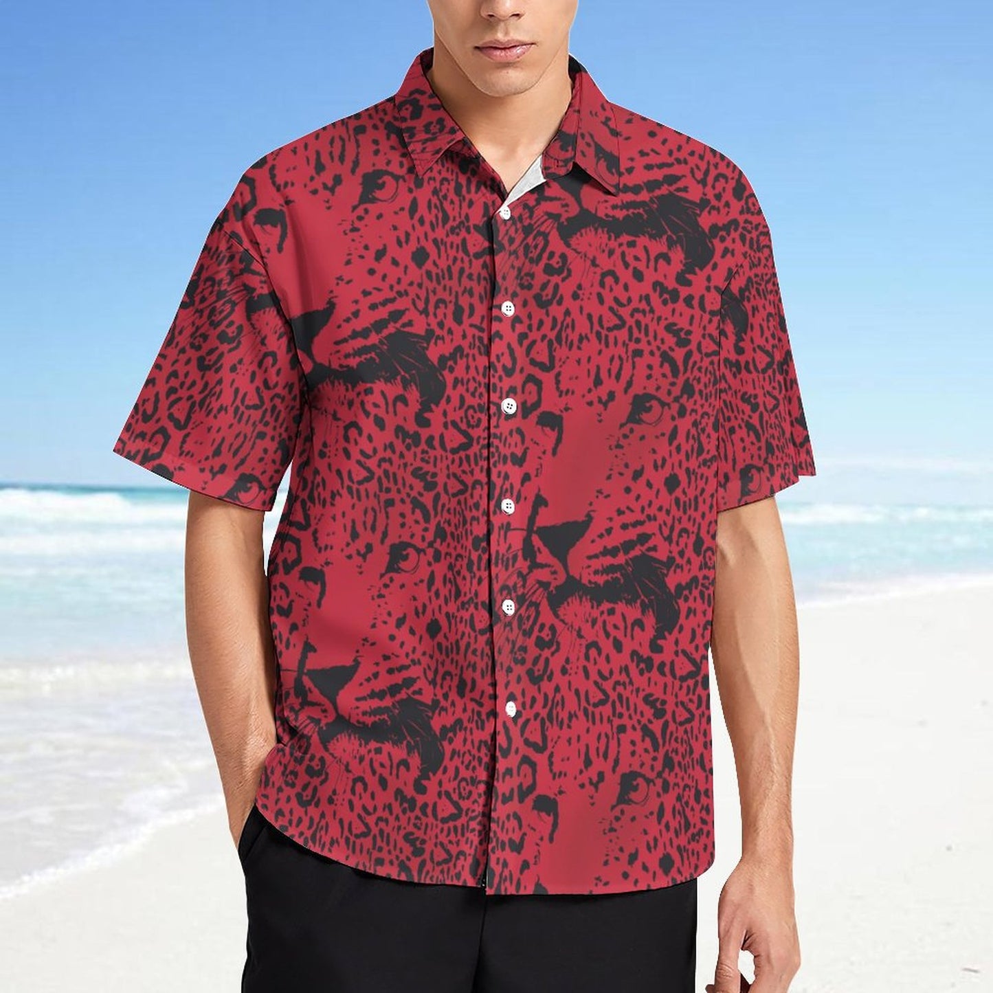 Men's Fashion Casual Printed Short Sleeve Shirts 2305107068