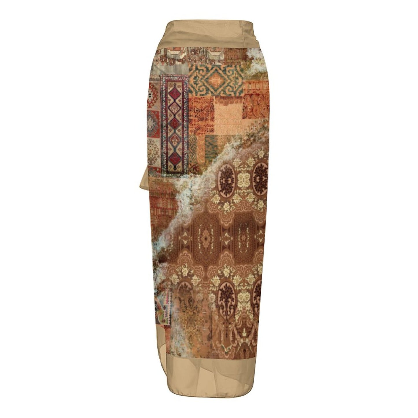 Casual Printed One-Piece Swimsuit And Cover Up 2305102834