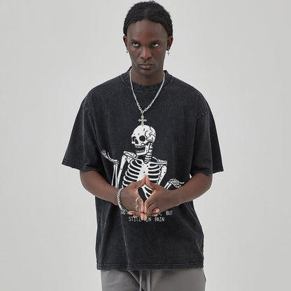 Unisex Vintage Solid Wash T-Shirts 2305101606