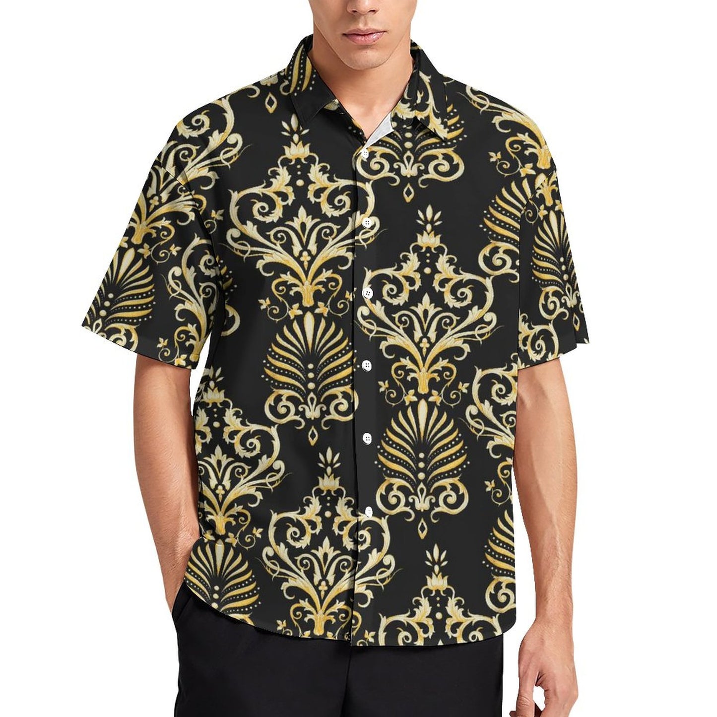 Men's Fashion Casual Printed Short Sleeve Shirts 2306100028