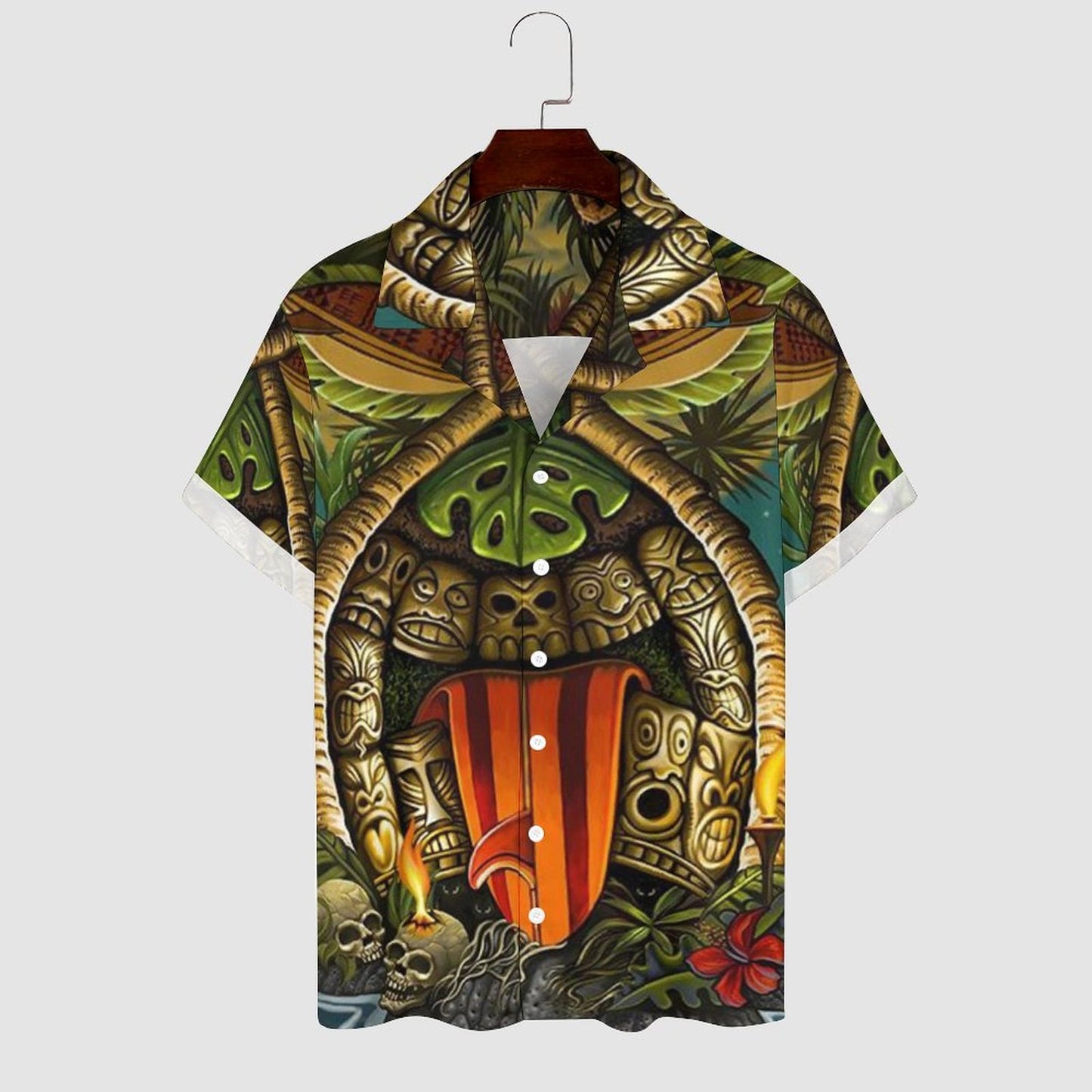 Men's Hawaiian Print Resort Shirt 2305106002