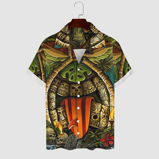 Men's Hawaiian Print Resort Shirt 2305106002