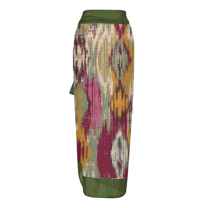 Casual Printed One-Piece Swimsuit And Cover Up 2305102394