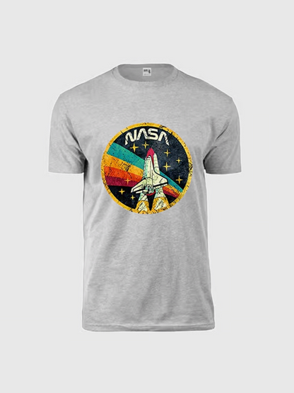 Unisex Round Neck Casual Printed Short Sleeve T-Shirt