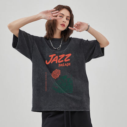 Unisex Vintage Solid Wash T-Shirts 2305102644