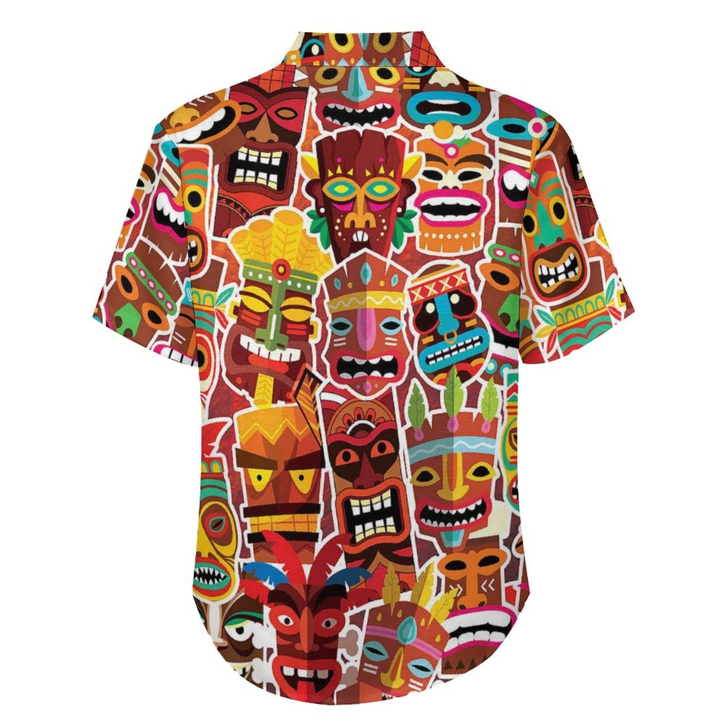 Men's Abstract Print Short Sleeve Shirt  2305106440