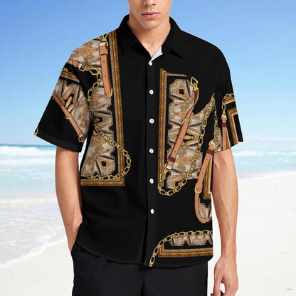 Men's Fashion Casual Printed Short Sleeve Shirts 2306100786