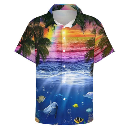 Men's Hawaiian Print Resort Shirt 2304109194