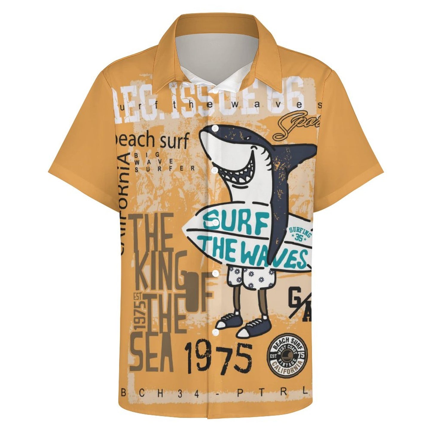 Men's Hawaiian Print Resort Shirt 2305103716