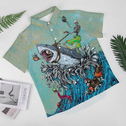 Men's Hawaiian Print Resort Shirt 2305103809