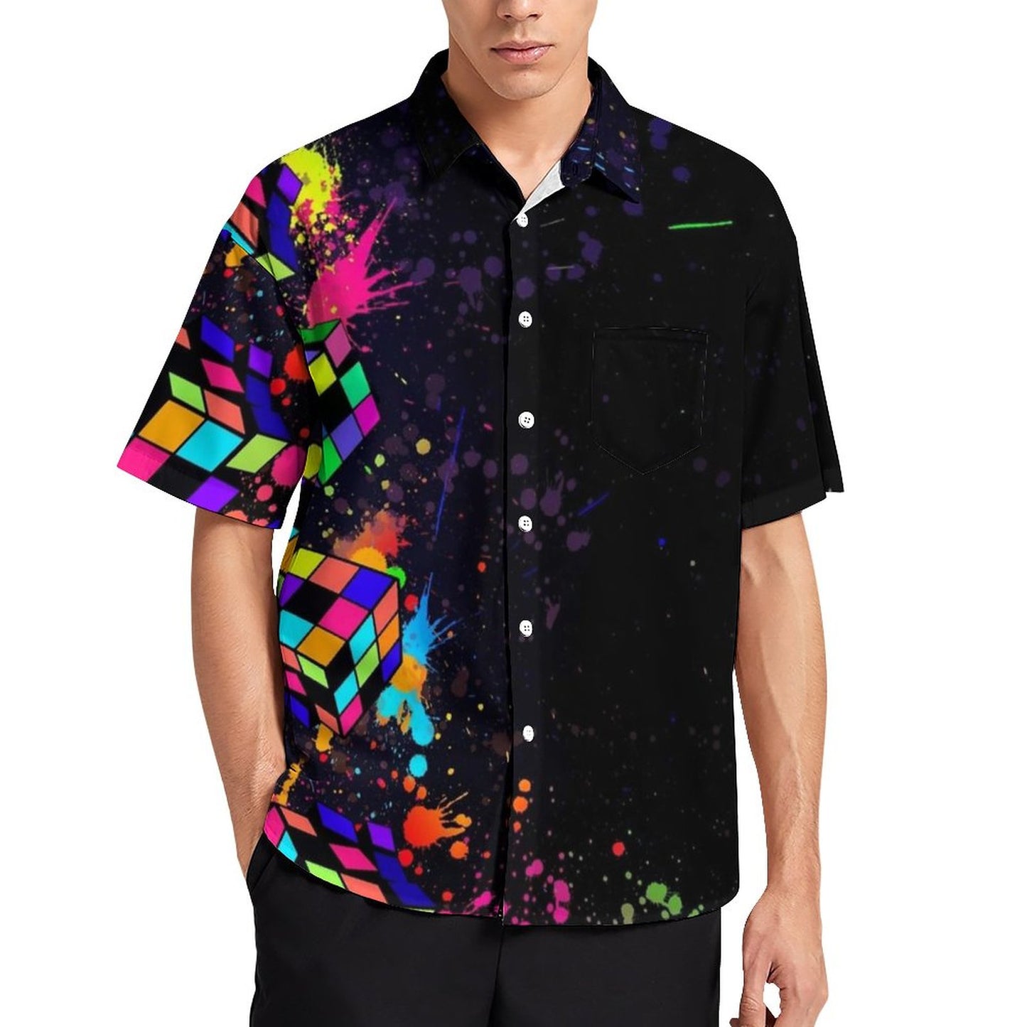 Men's Hawaiian Casual Short Sleeve Shirt 2306104327