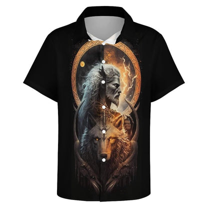 Men's Fashion Casual Printed Short Sleeve Shirts 2306101393