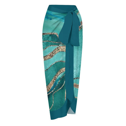 Casual Printed One-Piece Swimsuit And Cover Up 2305102700