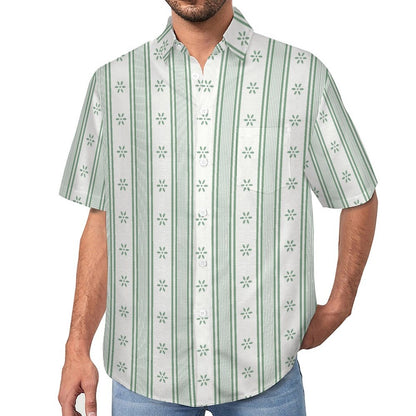 Men's Hawaiian Print Lapel Shirt 2304103755
