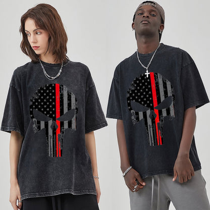 Unisex Vintage Solid Wash T-Shirts 2305104097