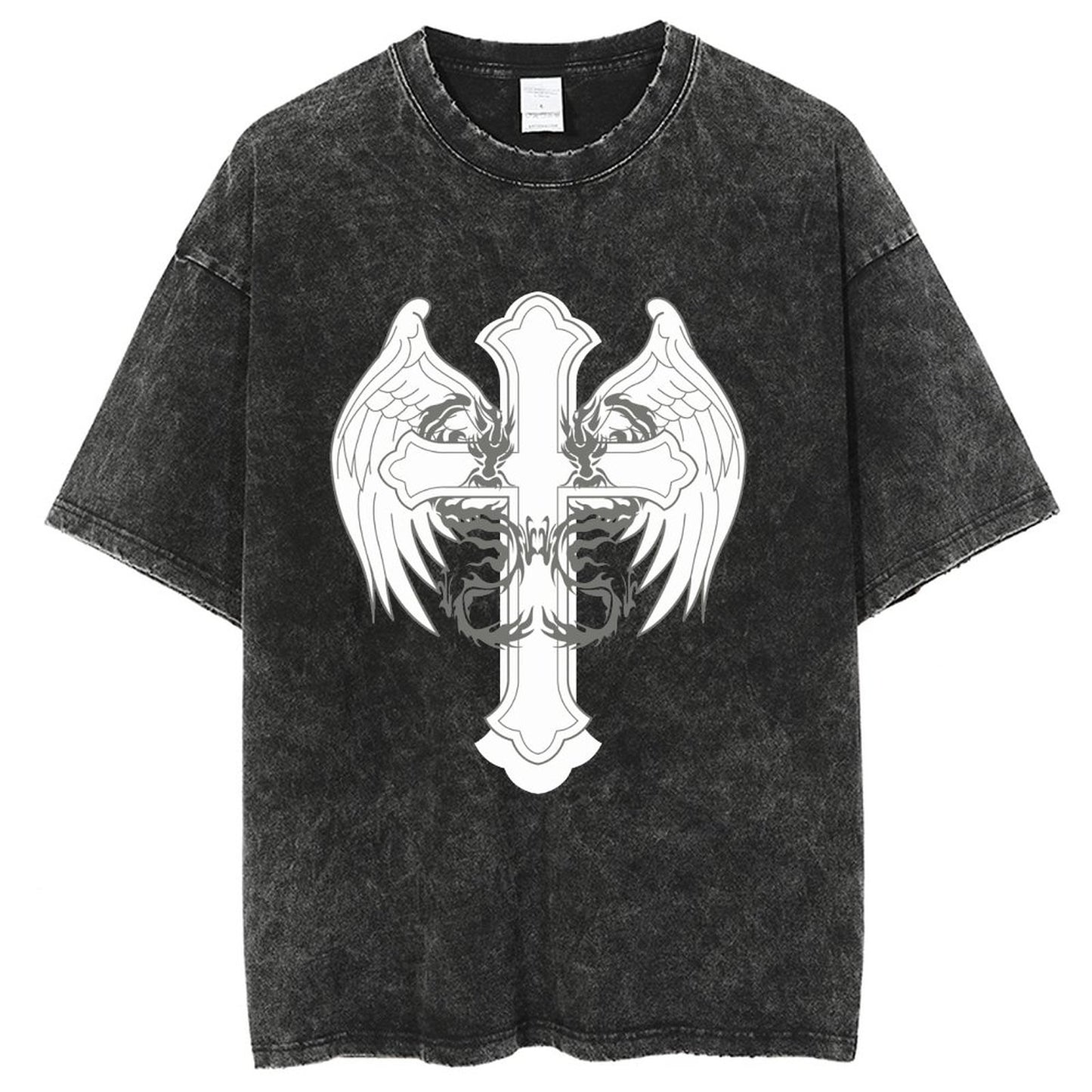Unisex Vintage Solid Wash T-Shirts 2305102836