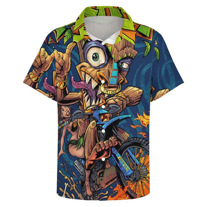Men's Hawaiian Print Resort Shirt 2305101684