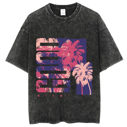 Unisex Vintage Solid Wash T-Shirts 2305101922
