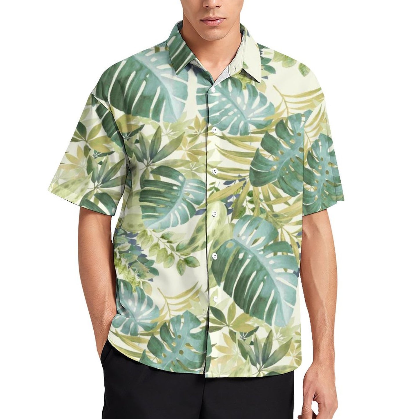 Men's Hawaiian Print Resort Shirt 2305101466