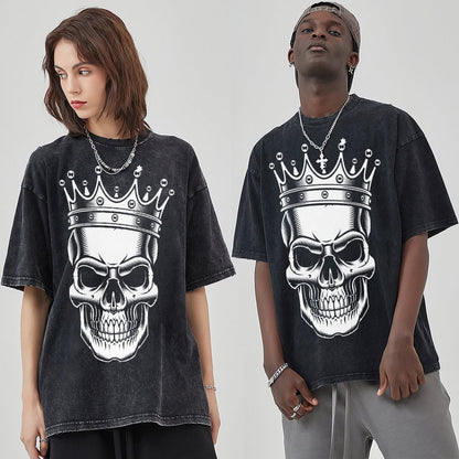 Unisex Vintage Solid Wash T-Shirts 2305101609