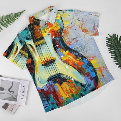 Men's Hawaiian Print Resort Shirt 2305102020