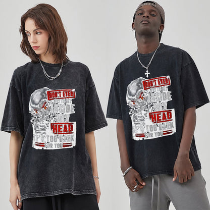 Unisex Vintage Solid Wash T-Shirts 2305104072
